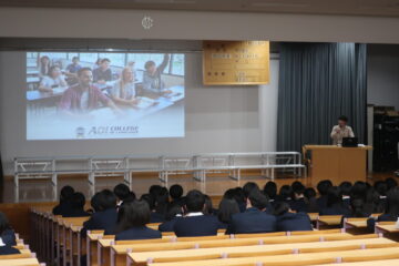 中学3年生　キャリア講演会を行いました